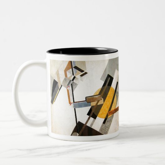 El Lissitzky Proun 19D Tweekleurige Koffiemok (Links)