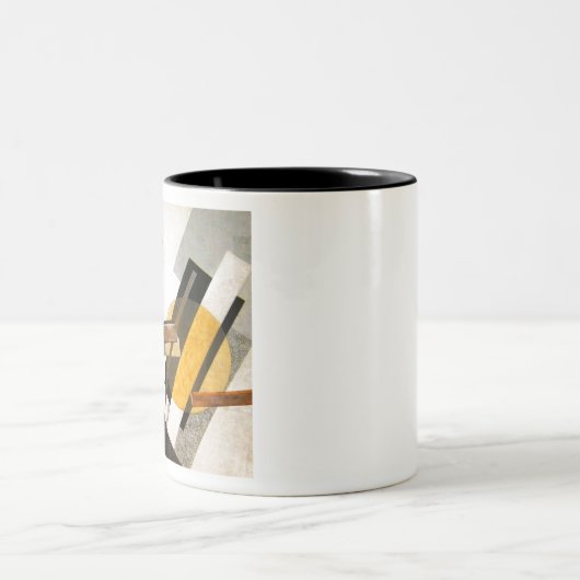 El Lissitzky Proun 19D Tweekleurige Koffiemok (Center)