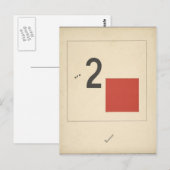 El Lissitzky - 'Suprematic tale verhaal over twee Briefkaart (Voorkant / Achterkant)