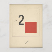 El Lissitzky - 'Suprematic tale verhaal over twee  Briefkaart (Voorkant)