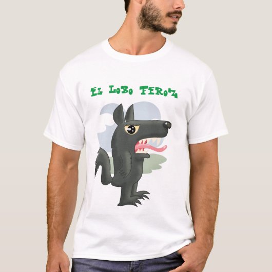 El Lobo Feroz (De grote boze wolf) T-shirt (Voorkant)