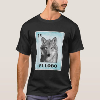 El Lobo Mexicaanse Wolf Kaarten T Shirt