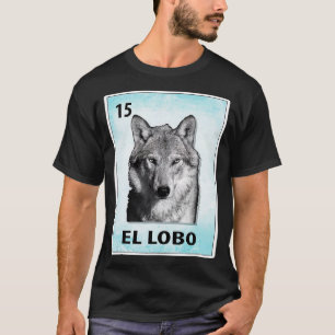 El Lobo Mexican Wolf Kaarten T-shirt