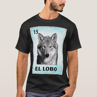 El Lobo Mexican Wolf Kaarten T-shirt