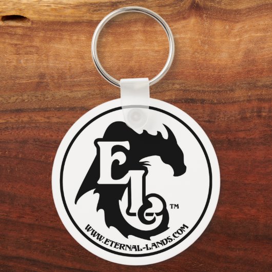 EL logo-B&W — Sleutelhanger (Voorkant)