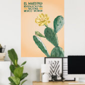 El Maestro Cactus Print | Mexicaanse Botanische Ku (Thuiskantoor)