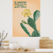 El Maestro Cactus Print | Mexicaanse Botanische Ku (Keuken)