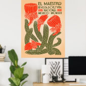 El Maestro Cactus Print | Mexicaanse Botanische Ku (Thuiskantoor)