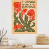 El Maestro Cactus Print | Mexicaanse Botanische Ku (Keuken)
