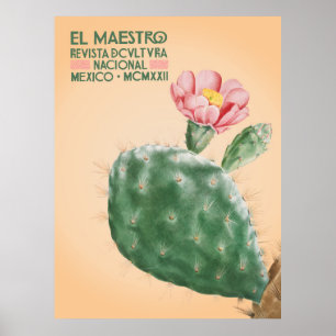 El Maestro Cactus Print Mexicaanse Botanische Ku