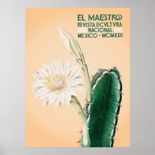 El Maestro Cactus Print | Mexicaanse Botanische Ku (Voorkant)