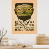 El Maestro Cactus Prints | Mexicaanse Botanische K (Keuken)