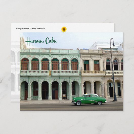 El Malecón, Havana, Cuba. -briefkaart Briefkaart (Voorkant / Achterkant)