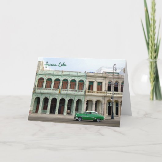 El Malecón, Havana, Cuba - kaart (Voorkant)