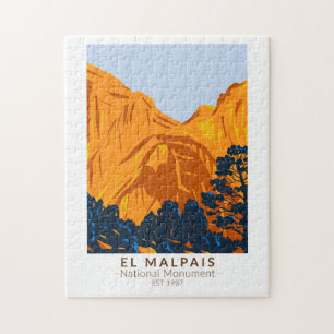El Malpais Nationaal Monument Nieuw-Mexicaanse Vin Legpuzzel