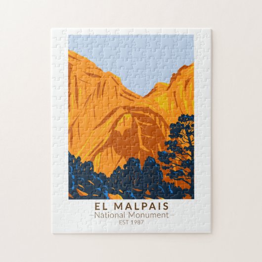 El Malpais Nationaal Monument Nieuw-Mexicaanse Vin Legpuzzel (Verticaal)