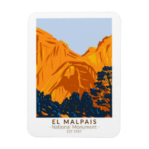 El Malpais Nationaal Monument Nieuw-Mexicaanse Vin Magneet