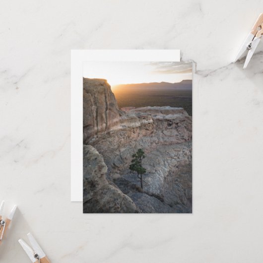 El Malpais Sandstone Bluffs Kaart (Voorkant / Achterkant in situ)