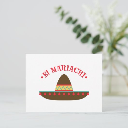 El Mariachi Briefkaart (Staand voorkant)