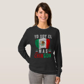 El Mas Chingon  Mexican Dad Husband Regalo T-shirt (Voorkant volledig)