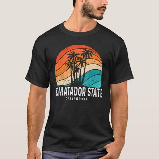 El Matador State Beach California Palm Tree Beach  T-shirt (Voorkant)
