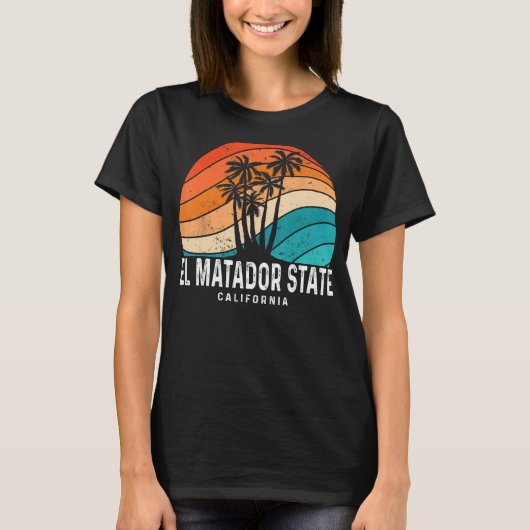El Matador State Beach California Palm Tree Beach T-shirt (Voorkant)