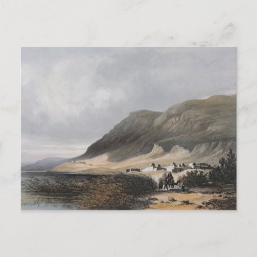 El-Mejdel gegraveerd door Jean Jacottet ; Briefkaart (Voorkant)