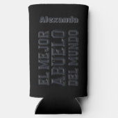 El Mejor Abuelo del Mundo Beste Opa Spaans Seltzer Blikjeskoeler (Achterkant)