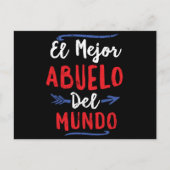 El Mejor Abuelo Del Mundo Grandpa Fathers Day Briefkaart (Voorkant)