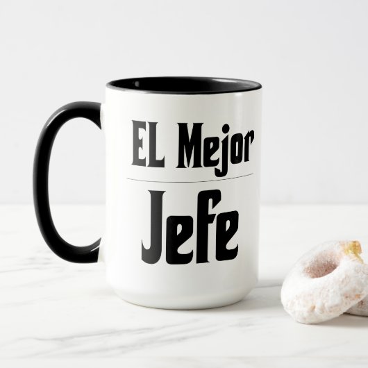 El Mejor Jefe Coffee Mok (Met donut)