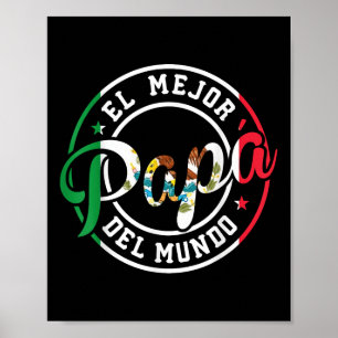 El Mejor Papa Del Mundo Grappig Beste Mexicaanse v Poster