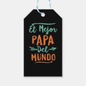 El Mejor Papa Del Mundo Pap Dag Cadeaulabel (Voorkant)