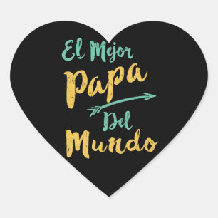 El Mejor Papa Del Mundo Pap Dag Hart Sticker