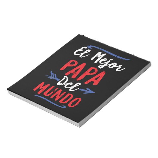 El Mejor Papa Del Mundo Pap Dag Notitieblok (Linkerzijde)
