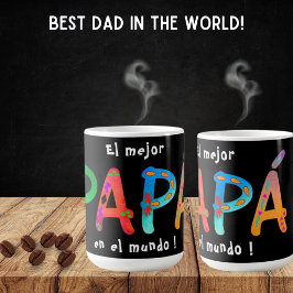 El mejor Papá en el mundo Bold Geometric Mok
