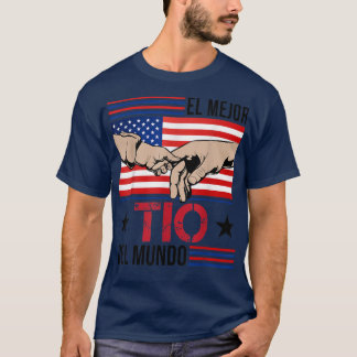 El Mejor Tio Del Mundo Mannen Amerikaanse vlaggest T-shirt