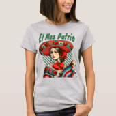El Mes Patrio Spaans Mexicaanse onafhankelijkheid  T-shirt (Voorkant)