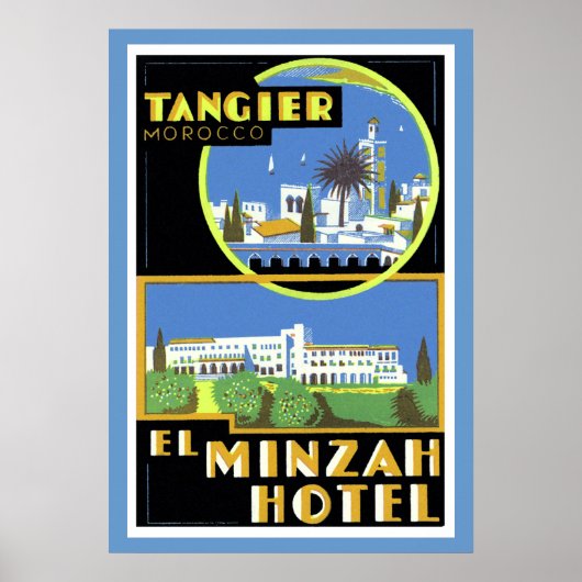 El Minzah Hotel, Tangiers Poster (Voorkant)