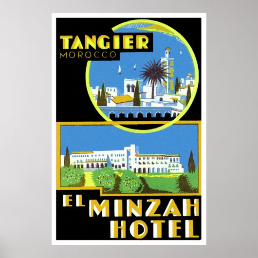 El Minzah Hotel, Tangiers Poster (Voorkant)