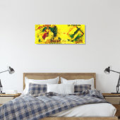 El Modelo Salmon Can LabelKarluk, AK Canvas Afdruk (Insitu (Slaapkamer))