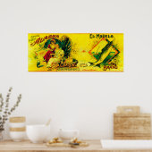 El Modelo Salmon Can LabelKarluk, AK Poster (Keuken)