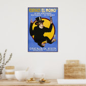 El Mono Cigarettes Vintage Poster Prints (Keuken)