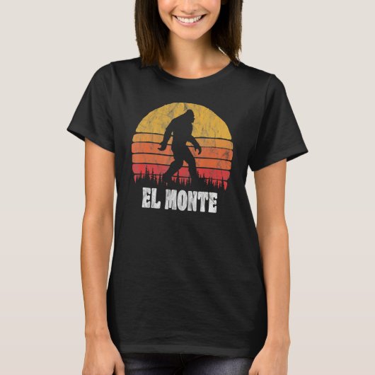 El Monte 80 Bigoot Retro Sunset T-shirt (Voorkant)