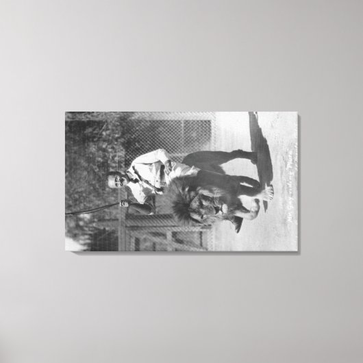 El Monte, CA Gay's Lion Boerderij - Mr Gay die rij Canvas Afdruk (Voorkant)