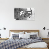 El Monte, CA Gay's Lion Boerderij - Mr Gay die rij Canvas Afdruk (Insitu (Slaapkamer))