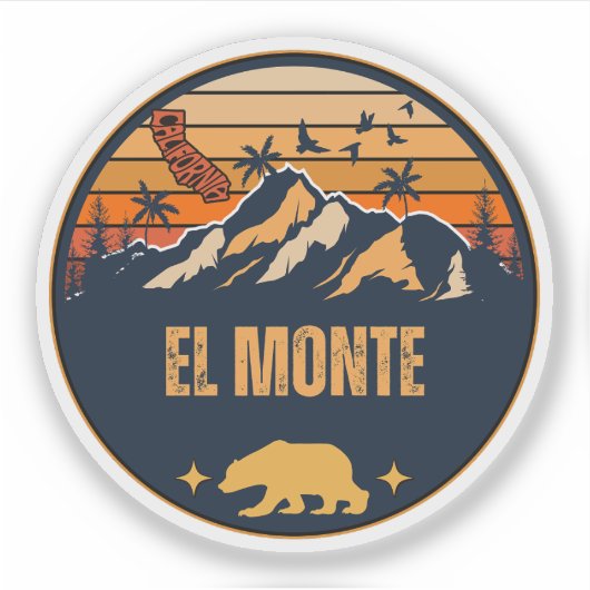 El Monte, Californië Sticker (Voorkant)