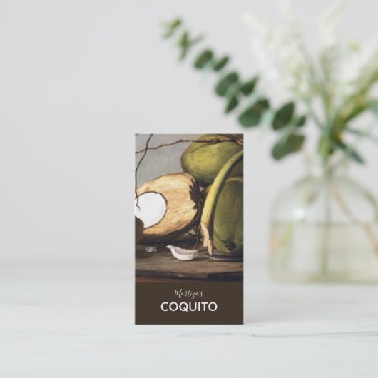 El Morro Coquito Visitekaartje (Staand voorkant)