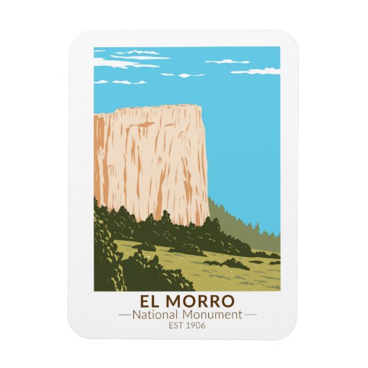 El Morro National Monument Inscription Rock Magneet (Verticaal)