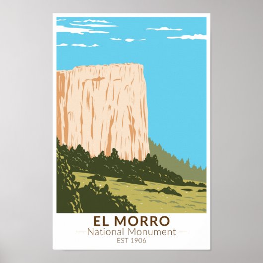 El Morro National Monument Inscription Rock Poster (Voorkant)
