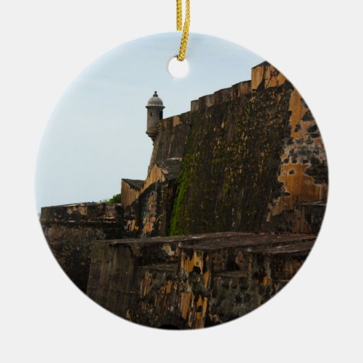 El Morro Puerto Rico Keramisch Ornament (Voorkant)